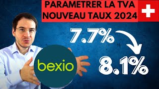 BEXIO Comment paramétrer les nouveaux taux TVA 2024 [upl. by Aran766]