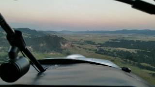 Mooney M20J landing in Spearfish SD [upl. by Onilatac492]