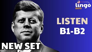 JFKENNEDY  B1B2 English Podcast  B1B2 English Listening [upl. by Eivad]