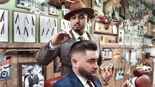 Barber Shows How Celebrities Shape and Style Their Beards  GQ [upl. by Ossy467]