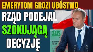 PILNE EMERYTOM GROZI UBÓSTWO RZĄD PODEJMUJE SZOKUJĄCĄ DECYZJĘ O DODATKOWEJ WALORYZACJI EMERYTUR [upl. by Llerdnam]