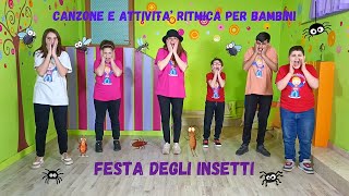 CANZONE E ATTIVITA RITMICA SUGLI INSETTI PER INFANZIA E PRIMARIAquotFESTA DEGLI INSETTIquot [upl. by Derril]