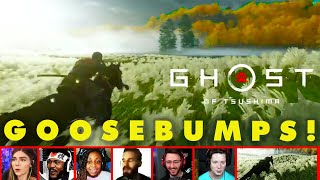 Gamers Reactions To The Seeing The AMAZING Title Intro To Ghost of Tsushima  Mixed Reactions [upl. by Roux864]