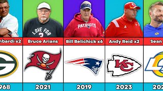 All Super Bowl Winning Head Coaches by Year 1967  2024  NFL Comparison [upl. by Blankenship]