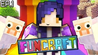 Im the NEWEST Member  FunCraft Minecraft Ep 1 [upl. by Cacilia]