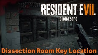 Resident Evil 7 Biohazard  Dissection Room Key Location [upl. by Aihsoj]