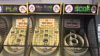 Skeeball inc 2009 Skeeball classic alley arcade at center mall arcade ￼ [upl. by Llenrap53]