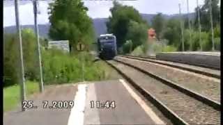 Mitfahrt im Regio shuttle der Bodensee Oberschwaben Bahn [upl. by Rosmunda699]