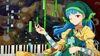 Synthesia Touhou 17  Entrusting this World to Idols  Idolatrize World  Piano Tutorial [upl. by Kenwood]