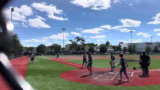 Inside park Homerun by Kingston Lee 090824 14u d1 baseball bulldogs showcase Homerun speed [upl. by Arod]