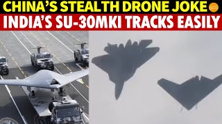 China’s Advanced Stealth Drone GJ11 Is a Joke Easily Tracked by Indias Su30MKI [upl. by Akiehsat221]