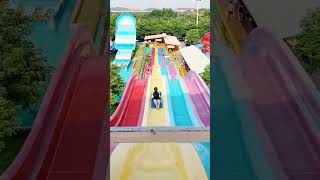 Fun at the water park 💦😲trampoline Assument waterpark viralvideo shorts [upl. by Vasilis]