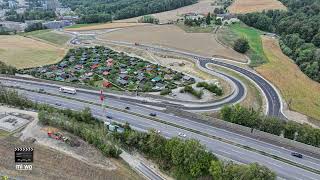 ⚠️✂️ BANDSCHNEIDEN zur ERÖFFNUNG des autobahnhalbanschlusses AUHOFheute um 16 h 💪🚙🚙 [upl. by Aysa858]