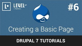 Drupal Tutorials 6  Creating a Basic Page [upl. by Joette]