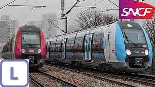 Transilien L Houilles  CarrièressurSeine  Paris SaintLazare [upl. by Mab]