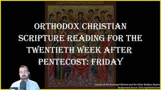 Twentieth Week After Pentecost Friday  Hebrews 2210 amp Luke 101621  November 8 2024 [upl. by Annoif]