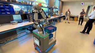 ERFLEX Mobile Cobot Automated Intralogistics Demo at Olympus Controls  Enabled Robotics [upl. by Elleivad]