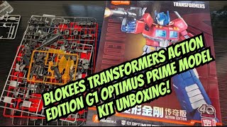 Blokees Transformers Action Edition G1 Optimus Prime Model Kit Unboxing [upl. by Meekahs]