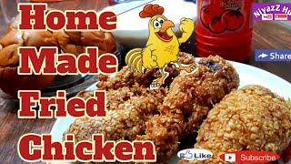 Fried Chicken Home Made Broasted chicken Easy Recipeവീട്ടിൽ KFC [upl. by Algie]