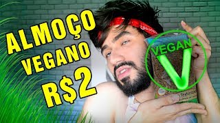 Receita  ALMOÇO VEGANO POR MENOS DE 2 REAIS [upl. by Aelsel221]