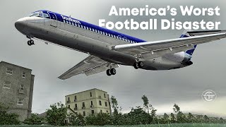 Crashing Just Before Landing in West Virginia  TWO Football Tragedies [upl. by Nij]