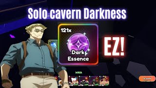 How to solo cavern darkness RobloxAnime last stand [upl. by Eladnek]