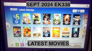 LATEST MOVIES Emirates flight EK338 Cebu  Clark  Dubai SEPT 2024 Boeing 777300ER inflightmovies [upl. by Ynes706]