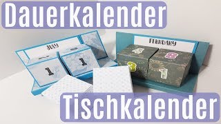 Dauerkalender ✿ Tischkalender ✿ Geschenkidee ✿ Basteln mit Papier [upl. by Genesia493]