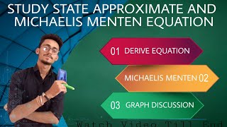 Steady state approximation SSA and Michaelis menten equation [upl. by Irmine194]