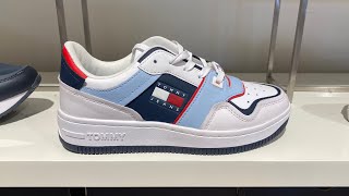 Tommy Hilfiger ColourBlocked Leather Basketball Trainers  Style Code EN0EN01843 [upl. by Nerua607]