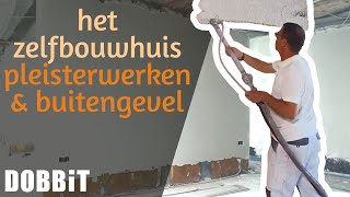 Het Zelfbouwhuis  Pleisterwerken en afwerking van de buitengevel [upl. by Eikceb]