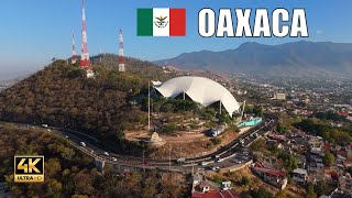 Oaxaca Mexico Relaxing drone flight above Oaxaca de Juárez city 4k [upl. by Haroppizt618]