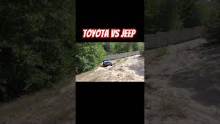 Toyota Prado 40 VS Jeep Wrangler Sahara 20Turbo 4x4 offroad toyota jeep [upl. by Ielerol]