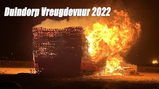 VREUGDEVUUR DUINDORP 2022 één dag eerder ontstoken [upl. by Attekal]