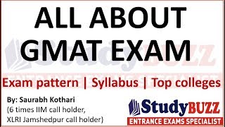 All about GMAT exam  Exam pattern top colleges cutoffs syllabus sectional analysis [upl. by Acessej746]