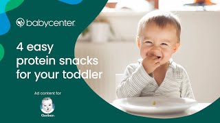 4 easy protein snacks for your toddler  Ad Content for Gerber [upl. by Burt]