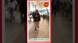 Shehnaaz Gill returns to Mumbai as she gets clicked at the Mumbai airport  SBB [upl. by Griswold]