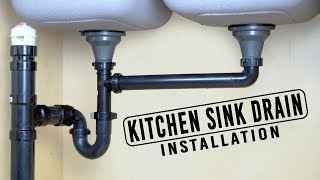 HOW TO INSTALL KITCHEN UNDERSINK PIPEWORK  EASY [upl. by Odlamur558]