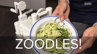 How to Use a Spiralizer to Make Zucchini Noodles or Zoodles [upl. by Kimbell]