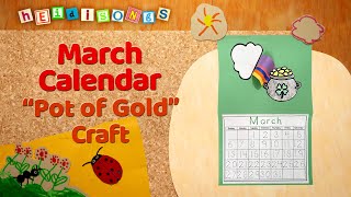 March Calendar  Crafts with Miss Kim [upl. by Vitkun287]