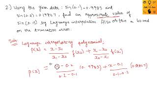 Finding the truncation error bound 🧐  Linear Interpolation  Numerical Analysis in Tamil 🤩 [upl. by Gulgee]