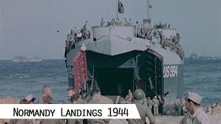 June 1944  The Normandy Landings in color and HD [upl. by Fiel74]