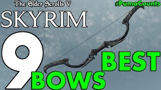 Top 9 Best Bows and Arrows in the Elder Scrolls Skyrim Remastered PumaCounts [upl. by Nahsyar]