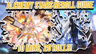 How to get GUARANTEED 6 STAR  Most EFFICIENT Reroll Guide Alchemy Stars [upl. by Harding]