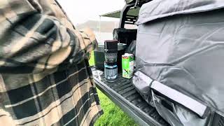 Mitsubishi L200 overland camp Off grid calm sea [upl. by Aitan]