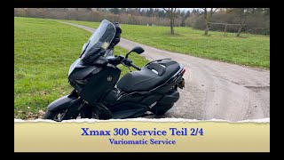 Yamaha Xmax 300 Variomatik Service Großer Service Teil 24 [upl. by Alpert]