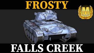 WOT Blitz  Frosty Jinglebell M24 Chaffee  Ace Medal  6 frags  Mastery Badge  Falls Creek [upl. by Adnorat103]