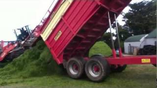 JohnDeere 6910 silage 2011 tippin offMike Casey [upl. by Eiramadnil]