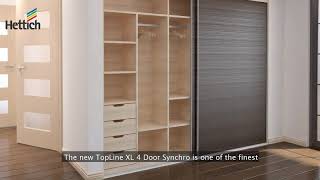 Hettich Wardrobe Design Service  TopLine XL 4 Door Synchro  ZAD Interiors [upl. by Irt]