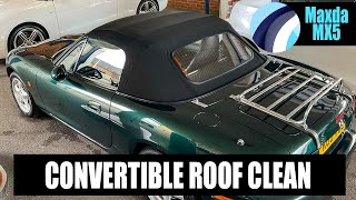 Cabriolet Roof Clean  Mazda MX5 [upl. by Losse133]